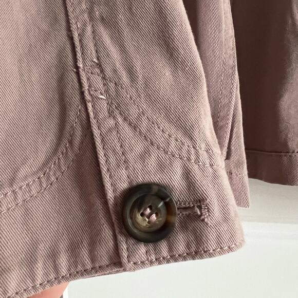 NWOT DownEast 100% Cotton Mauve Jacket Two Front Pockets Button Down Size XXL - Picture 7 of 11
